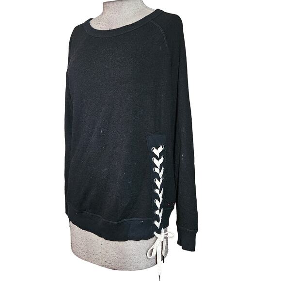 Philanthropy Mika Sweatshirt in Black Cat Size Small - Picture 1 of 5